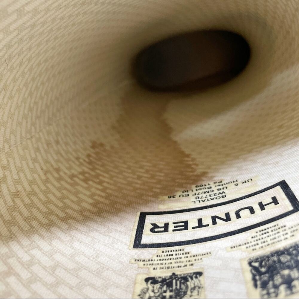 Hunter Carnaby Snake Boa Tall Wellies Rain Boots Black Size 6M - Picture 10 of 10